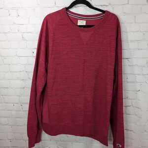 Champion Red Crewneck Sweater Classic Style
